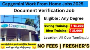 Capgemini Work From Home Jobs 2025